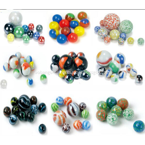 Safety opaque glass marbles for children